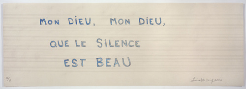 Louise Bourgeois. Mon Dieu, Mon Dieu, Que le Silence Est Beau. 2006