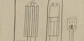 Louise Bourgeois. Atlantic Avenue No 2: Transparent Houses. c. 1990