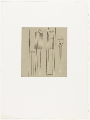 Louise Bourgeois. Atlantic Avenue No 2: Transparent Houses. c. 1990