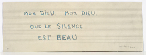 Louise Bourgeois. Mon Dieu, Mon Dieu, Que le Silence Est Beau. 2006