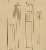 Louise Bourgeois. Atlantic Avenue No 2: Transparent Houses. c. 1990