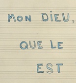 Louise Bourgeois. Mon Dieu, Mon Dieu, Que le Silence Est Beau. 2006