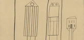 Louise Bourgeois. Atlantic Avenue No 2: Transparent Houses. c. 1990