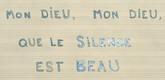 Louise Bourgeois. Mon Dieu, Mon Dieu, Que le Silence Est Beau. 2006