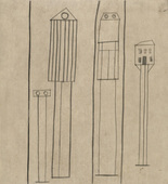 Louise Bourgeois. Atlantic Avenue No 2: Transparent Houses. c. 1990