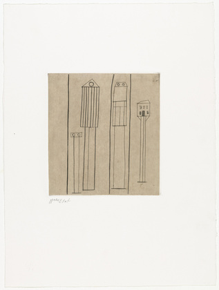 Louise Bourgeois. Atlantic Avenue No 2: Transparent Houses. c. 1990