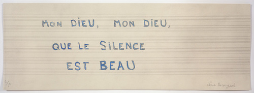 Louise Bourgeois. Mon Dieu, Mon Dieu, Que le Silence Est Beau. 2006