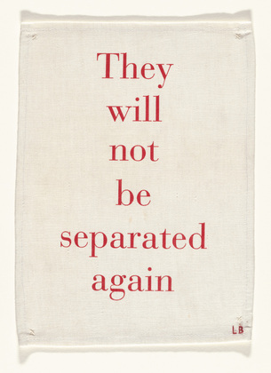 Louise Bourgeois. They Will Not Be Separated Again. c. 2004