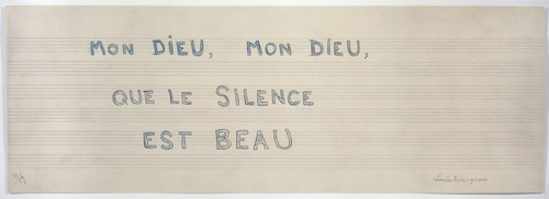 Louise Bourgeois. Mon Dieu, Mon Dieu, Que le Silence Est Beau. 2006