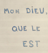 Louise Bourgeois. Mon Dieu, Mon Dieu, Que le Silence Est Beau. 2006