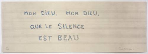 Louise Bourgeois. Mon Dieu, Mon Dieu, Que le Silence Est Beau. 2006