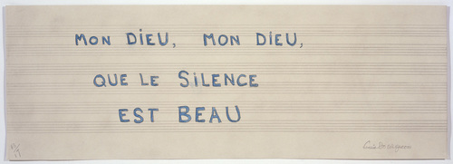 Louise Bourgeois. Mon Dieu, Mon Dieu, Que le Silence Est Beau. 2006