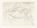 Louise Bourgeois. Le Lit, Gros &Eacute;dredon, Bleu. 1997