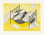 Louise Bourgeois. Le Lit, Gros &Eacute;dredon, Bleu. 1997