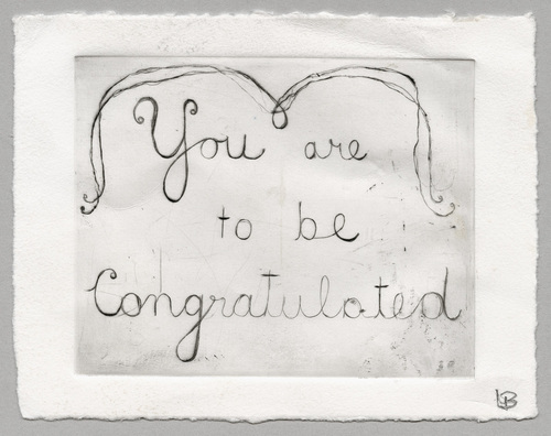 Louise Bourgeois. You Are To Be Congratulated. c. 2005