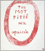 Louise Bourgeois. The Mot Piti&eacute; M'a Apais&eacute;e. 2002