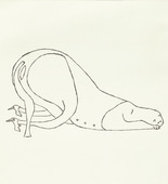 Louise Bourgeois. Untitled, plate 1 of 5, from the illustrated book, and plate 1 of 7, from the portfolio, Metamorfosis. 1997