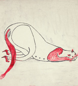 Louise Bourgeois. Untitled, plate 1 of 5, from the illustrated book, and plate 1 of 7, from the portfolio, Metamorfosis. 1997