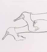 Louise Bourgeois. Untitled, plate 4 of 5, from the illustrated book, Metamorfosis. 1999