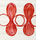 Louise Bourgeois. Untitled drawing, in Nothing to Remember (set 1), from the series of folio sets (1-6). 2004-2006