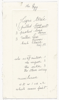 Louise Bourgeois. Untitled, plate 1 of 9, from the illustrated book, Ode &agrave; Ma M&egrave;re. 1995