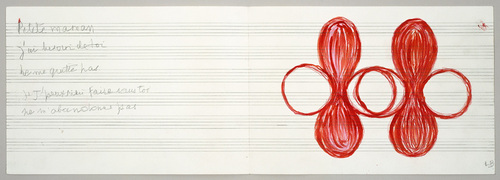 Louise Bourgeois. Untitled drawing, in Nothing to Remember (set 1), from the series of folio sets (1-6). 2004-2006