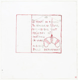 Louise Bourgeois. Ex Libris (for Paulo Herkenhoff). 2001