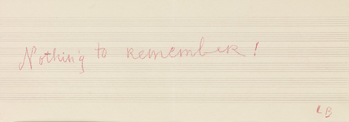 Louise Bourgeois. Nothing to Remember (set 4), from the series of folio sets (1-6). 2004-2006