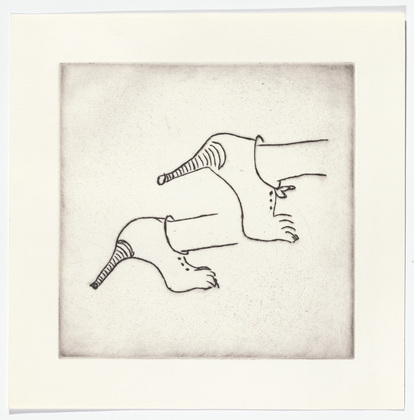Louise Bourgeois. Untitled, plate 4 of 5, from the illustrated book, and plate 4 of 7, from the portfolio, Metamorfosis. 1997