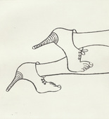 Louise Bourgeois. Untitled, plate 4 of 5, from the illustrated book, Metamorfosis. 1997