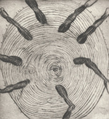 Louise Bourgeois. Untitled, plate 6 of 9, from the illustrated book, Ode &agrave; Ma M&egrave;re. 1995