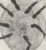 Louise Bourgeois. Untitled, plate 6 of 9, from the illustrated book, Ode &agrave; Ma M&egrave;re. 1995