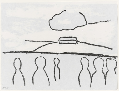 Louise Bourgeois. Untitled (Study for Institution). 1989