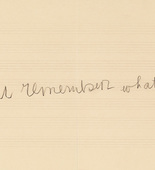 Louise Bourgeois. Text in Nothing to Remember (set 4), from the series of folio sets (1-6). 2004-2006
