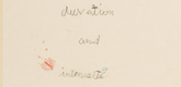 Louise Bourgeois. Duration and Intensit&eacute;, title. 2007