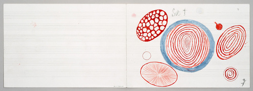 Louise Bourgeois. Untitled drawing, in Nothing to Remember (set 1), from the series of folio sets (1-6). 2004-2006