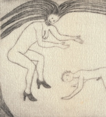 Louise Bourgeois. Untitled, plate 5 of 5, from the illustrated book, The Laws of Nature. 2000-2001