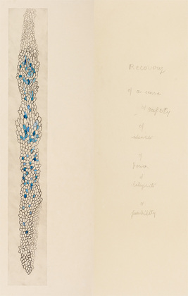 Louise Bourgeois. Untitled, plate 1 of 5, from the illustrated book, Duration and Intensit&eacute;. 2007