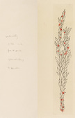 Louise Bourgeois. Untitled, plate 3 of 5, from the illustrated book, Duration and Intensit&eacute;. 2007