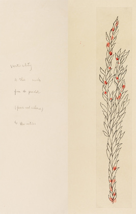 Louise Bourgeois. Untitled, plate 3 of 5, from the illustrated book, Duration and Intensit&eacute;. 2007