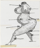 Louise Bourgeois. Untitled (Study for Sainte S&eacute;bastienne). 1990-1993