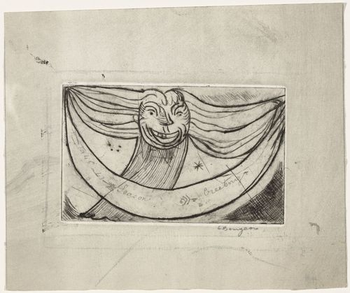 Louise Bourgeois. Greetings: Laughing Monster. 1946