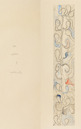Louise Bourgeois. Untitled, plate 4 of 5, from the illustrated book, Duration and Intensit&eacute;. 2007