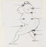 Louise Bourgeois. Untitled (Study for Sainte S&eacute;bastienne). 1990-1993