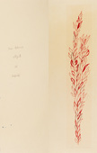 Louise Bourgeois. Untitled, plate 5 of 5, from the illustrated book, Duration and Intensit&eacute;. 2007
