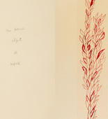 Louise Bourgeois. Untitled, plate 5 of 5, from the illustrated book, Duration and Intensit&eacute;. 2007