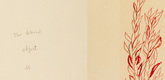 Louise Bourgeois. Untitled, plate 5 of 5, from the illustrated book, Duration and Intensit&eacute;. 2007