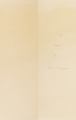 Louise Bourgeois. Duration and Intensit&eacute;, colophon. 2007