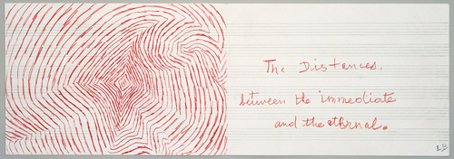 Louise Bourgeois. Untitled drawing, in Nothing to Remember (set 1), from the series of folio sets (1-6). 2004-2006