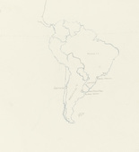 Louise Bourgeois. Untitled (Study for Map of the Western Hemisphere). 1995